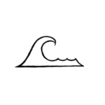 Line drawing of a wave showing the strength of a lifetime coach