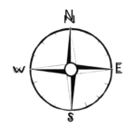 Line drawing of a compass representing mens coaching