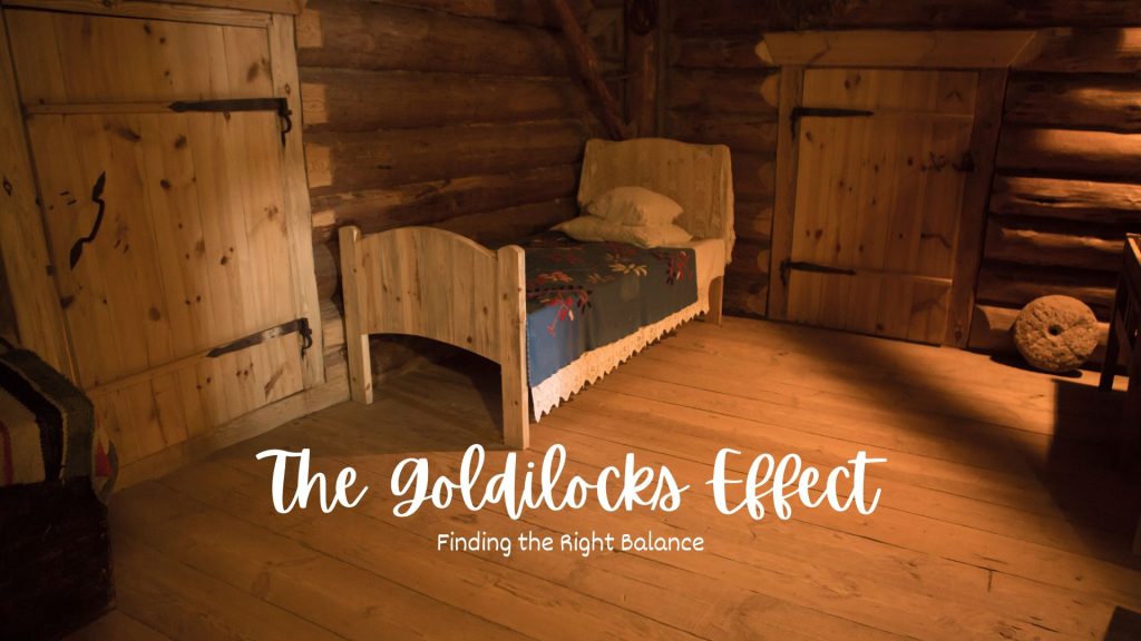 Cottage bedroom like Goldilocks - life coaching helps