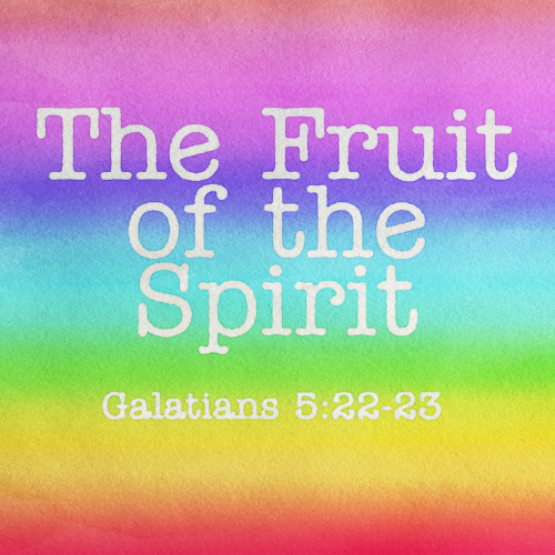 rainbow image says fruit of the spirit to discuss with a life coach